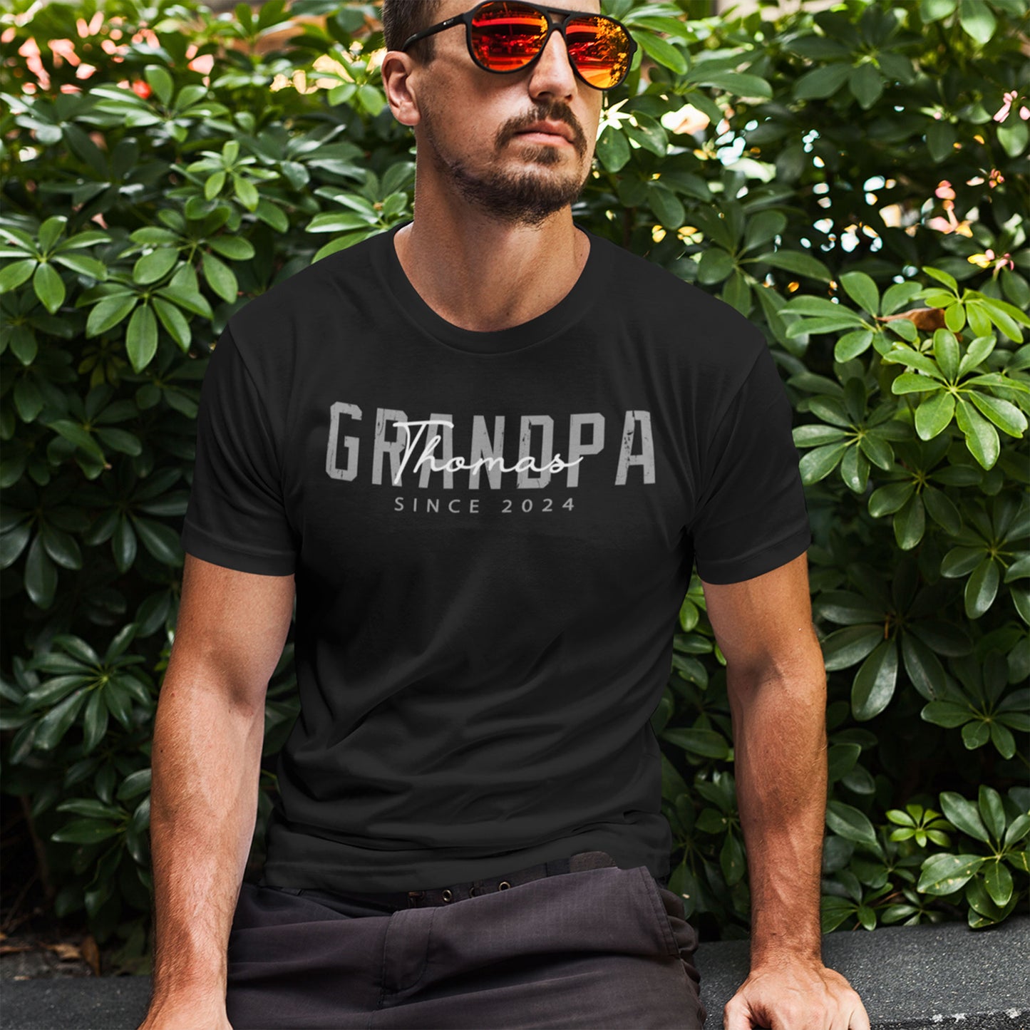 Custom Name Grandpa Shirt,  Custom Grandpa Shirt Grandpa Est Shirt Grandpa,  Pregnancy Announcement Grandpa Birthday Gift Granddad