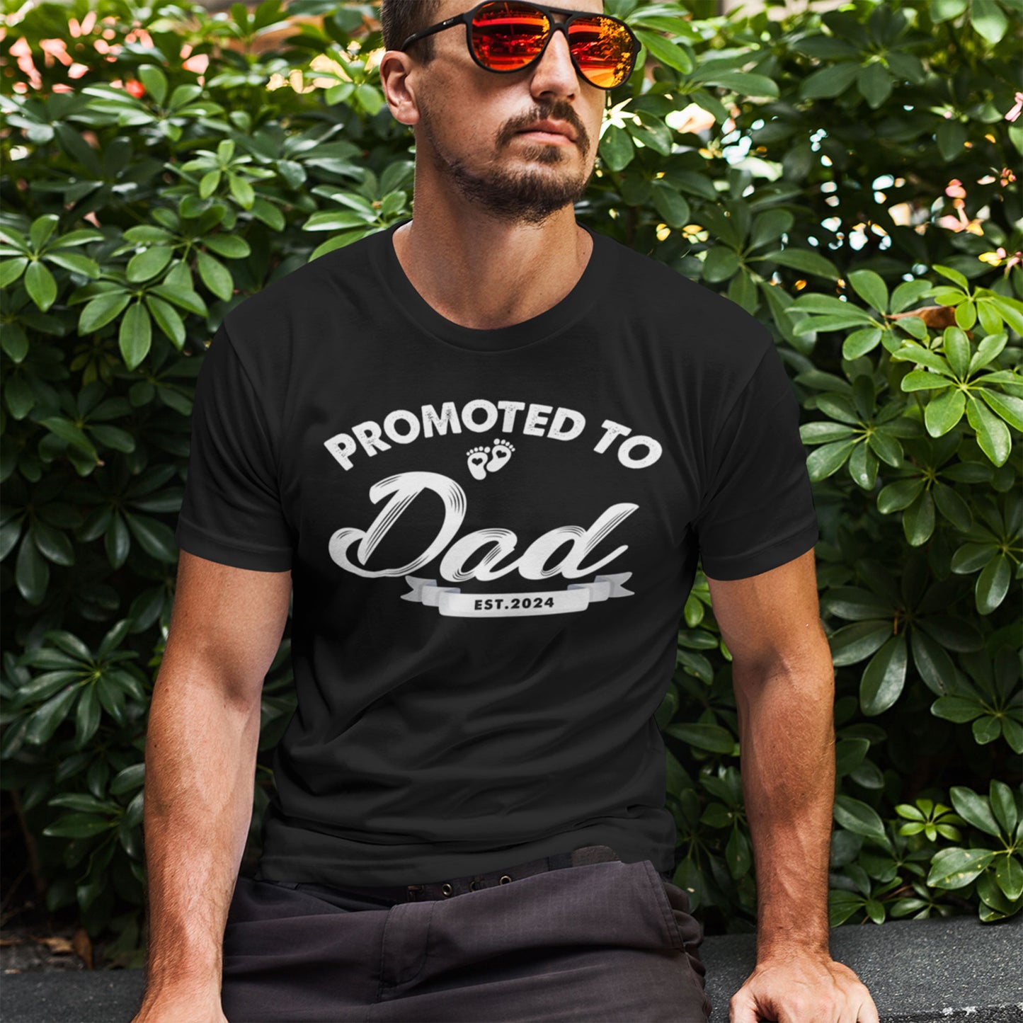 Promoted to Dad Shirt New Dad Shirt Grandpa Established 2024 Gender Reveal Shirt Maternity Shirt Gift Grandpa