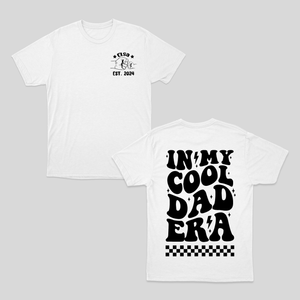 Custom Kid Name In My Cool Dad Era Shirt, Personalized Dad Shirt, Dad Tshirt, Special Dad Gift, Gift For Father, Dad Shirts, Dad Shirt for Gift