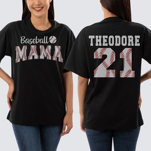 Customized Baseball Mama Shirt, Your Name Baseball Shirt, Custom Baseball Shirt, Game Day Shirt, Baseball Season Shirt, Baseball Mom Shirt, Personalized Baseball Tee, Game Day Tee