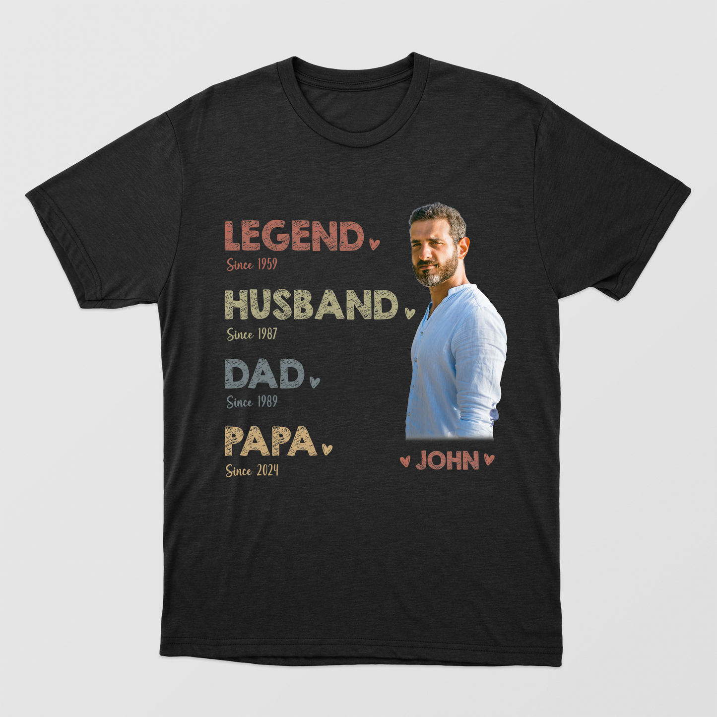 Legend Husband Daddy Grandpa Customized Shirt, Father's Day Shirt, Personnalized Legend Husband Dad Papa Shirt, Gifts for Grandpa