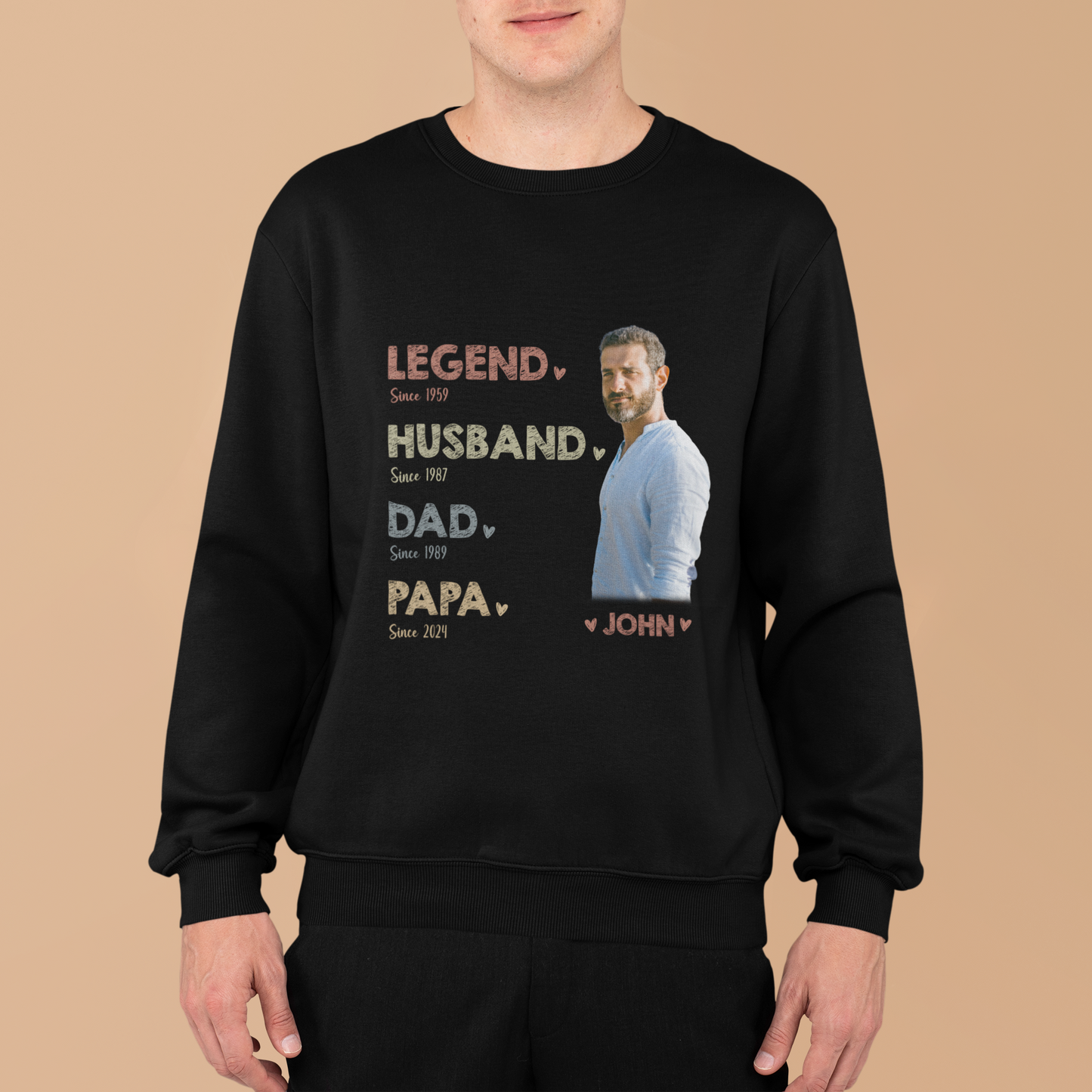 Legend Husband Daddy Grandpa Customized Shirt, Father's Day Shirt, Personnalized Legend Husband Dad Papa Shirt, Gifts for Grandpa