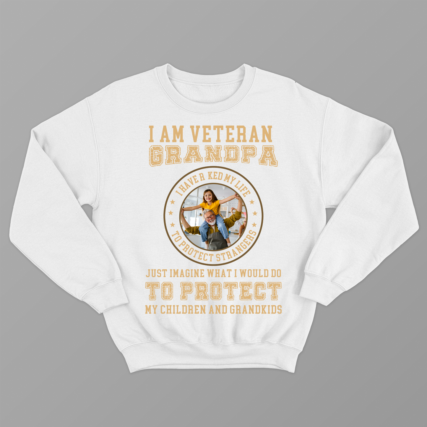 I'm Veteran Grandpa Shirt, Veteran Shirt, Custom Shirt For Father's Day, Papa Shirt