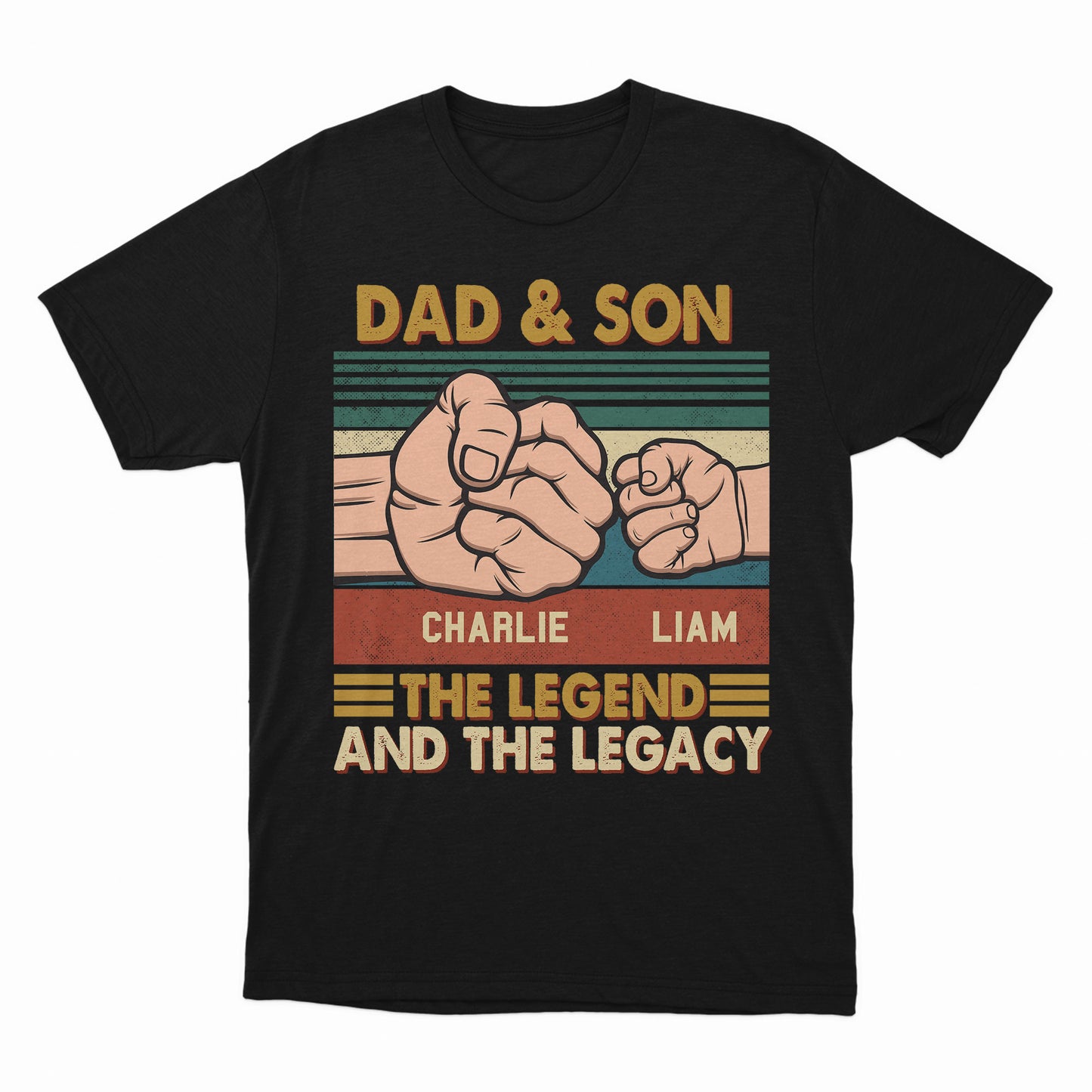 Dad And Son Shirt, The Legend The Legacy Shirt, Custom Shirt For Father's Day