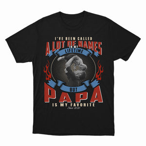 I Have A Lot Of Names But Papa Is My Favorite Shirt, Customized Photo Father's Day Shirt, Papa Shirt, Gift For Father