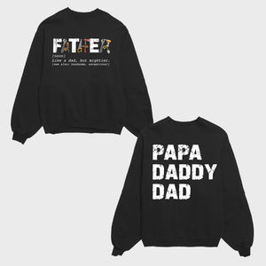 Father Funny Definition Shirt, Like A Dad But Mightier, Gift For Father