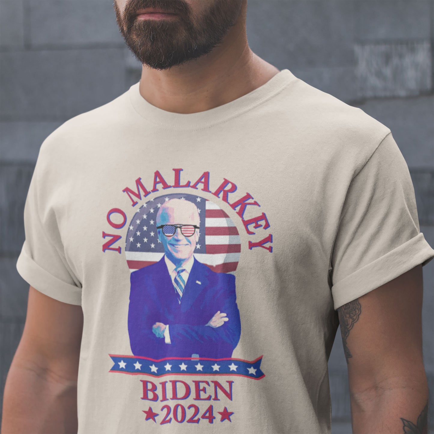 No Malarkey - President Joe Biden - Unisex Jersey Short Sleeve Tee