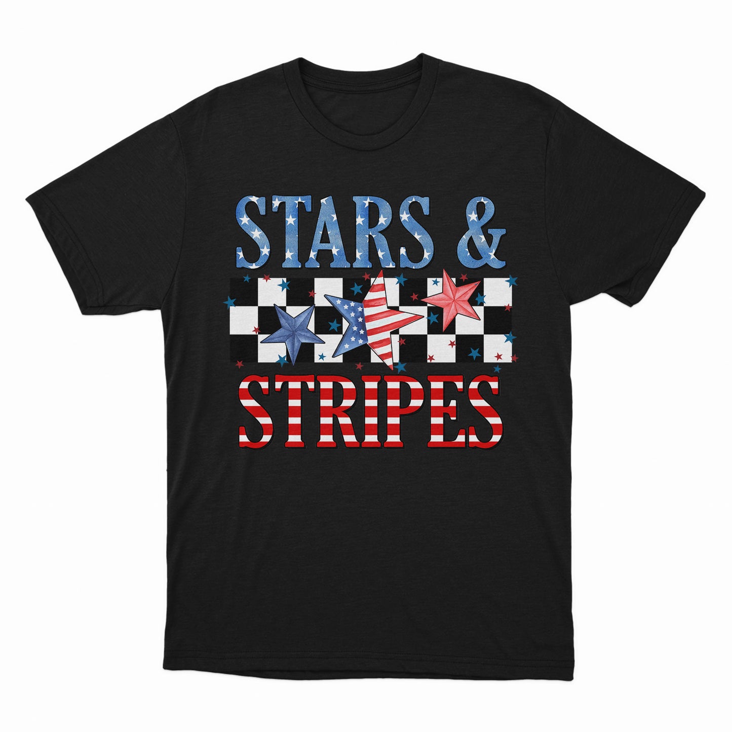 Stars and Stripes Shirt, Retro American Flag, 4th of July Shirts, Merica Shirt, Red White and Blue Shirt