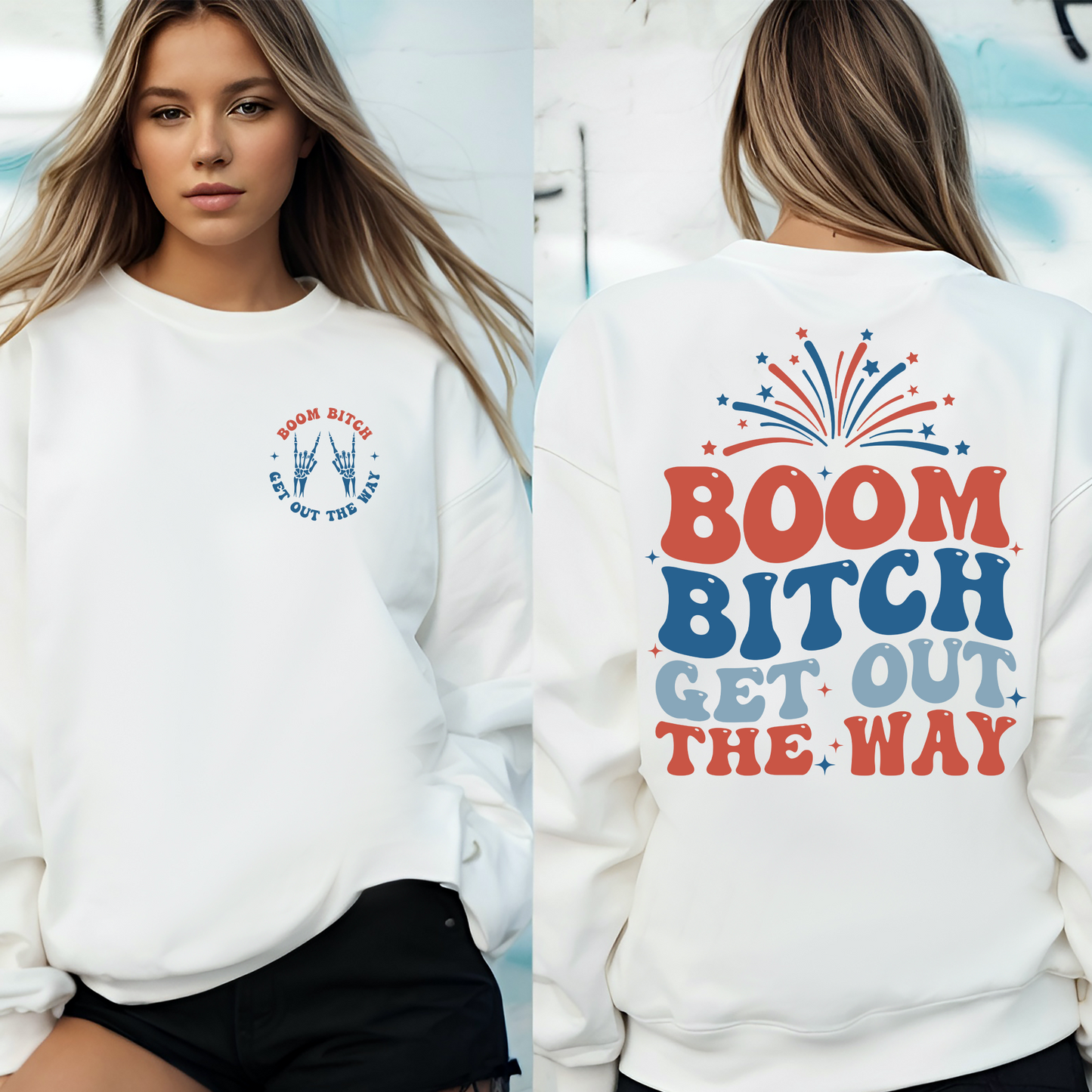 Boom Bitch Get Out The Way shirt, Funny 4th of July tee, Independence Day gift