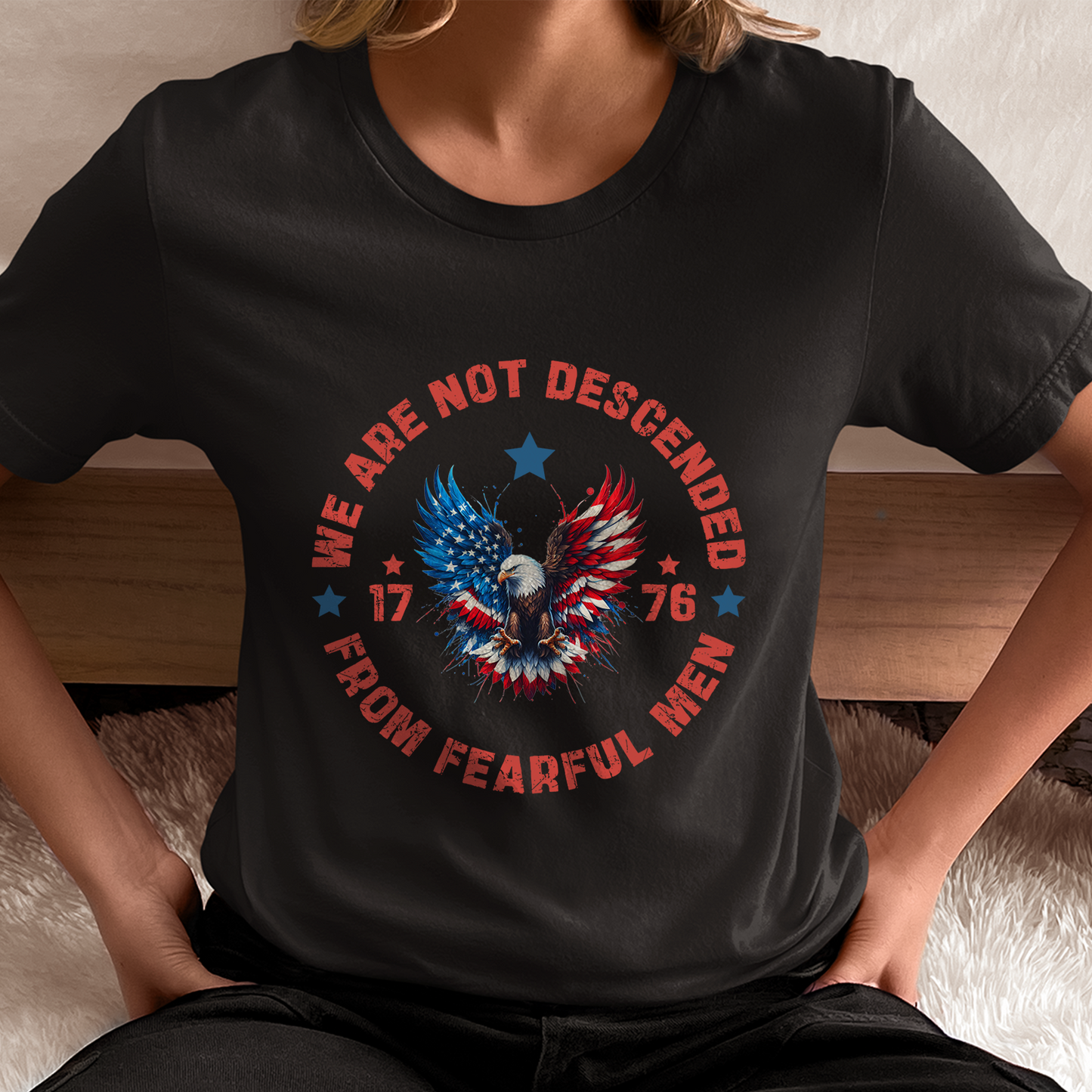 We Are Not Descended from Fearful Men shirt, Usa 1776 shirt, 4th of July sweatshirt, Patriotic tee