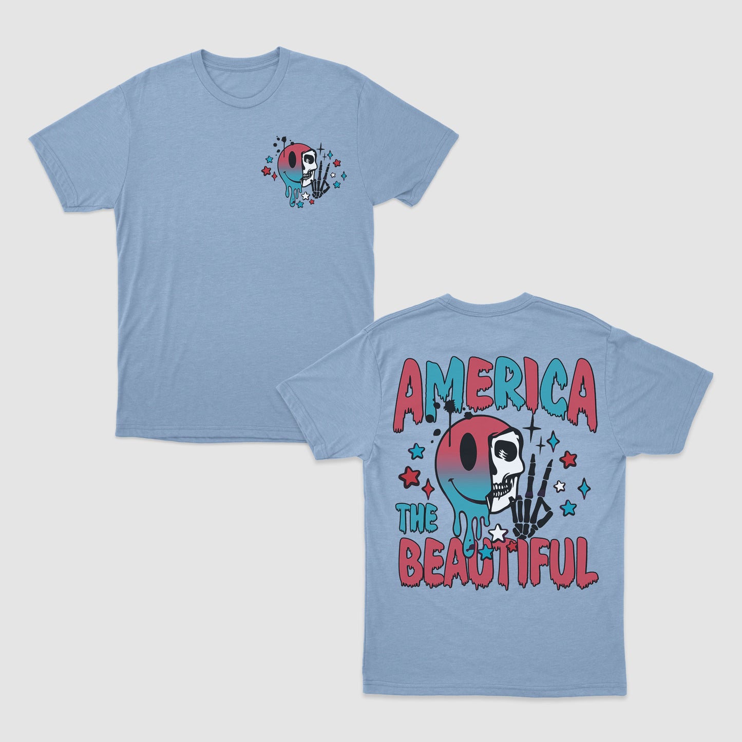 Funny Humour Groovy 4th July Shirt, America The Beautiful Shirt, Funny Skeleton Shirt, Patriotic Shirt For American, 4th July Anniversary