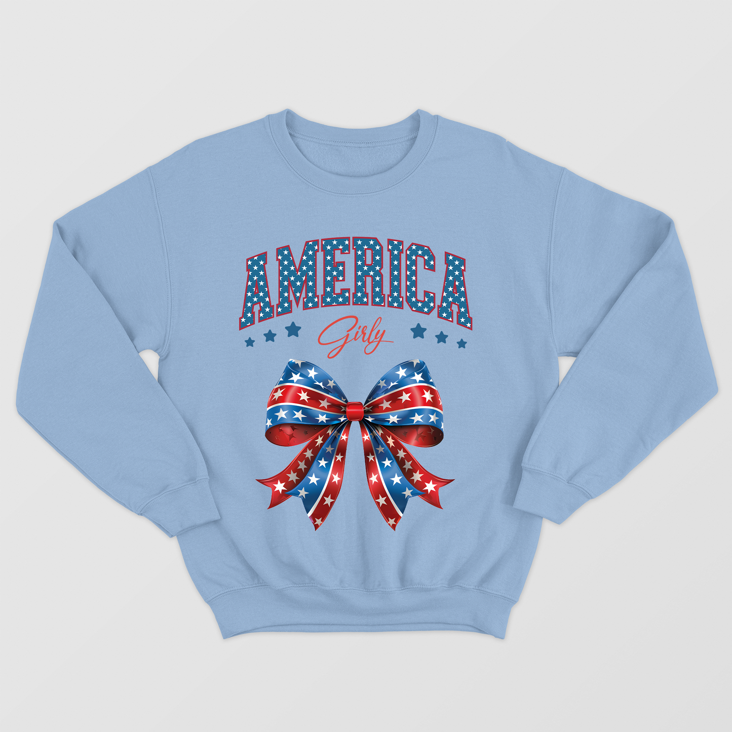 American Girly Shirt, 4th of July Outfit for Girls, Retro Independence Day Tee for Women, Patriotic Coquette Shirts