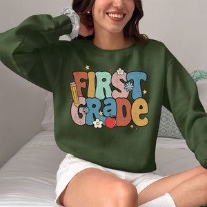 First Grade Teacher Shirt, Custom Grade shirt, Teacher Shirts, Back to School Shirt, Gift for Teacher, Teacher Appreciation, Second Grade