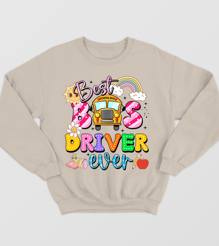 Best bus driver ever shirt , back to school tshirt, school vibes, school bus driver tee, School Gift Tee, Fun Bus Driver Tee