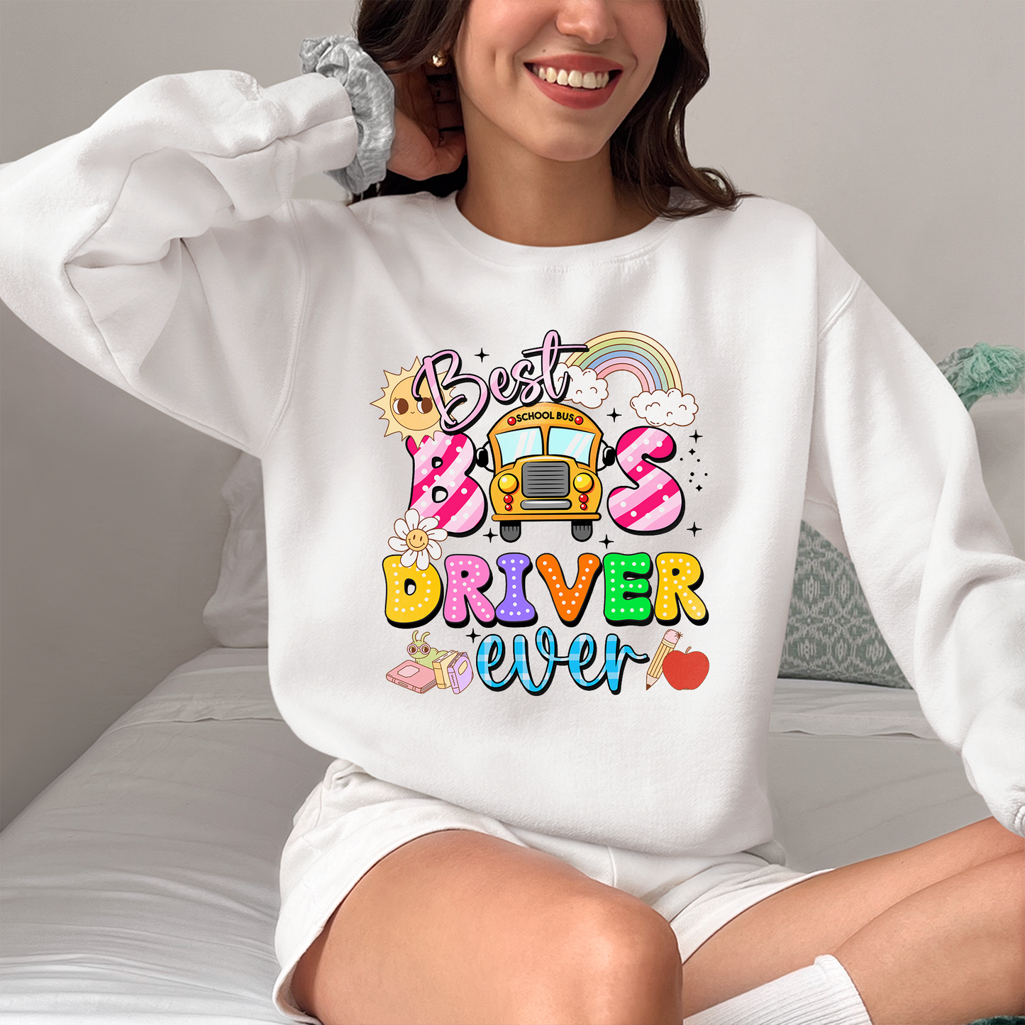 Best bus driver ever shirt , back to school tshirt, school vibes, school bus driver tee, School Gift Tee, Fun Bus Driver Tee