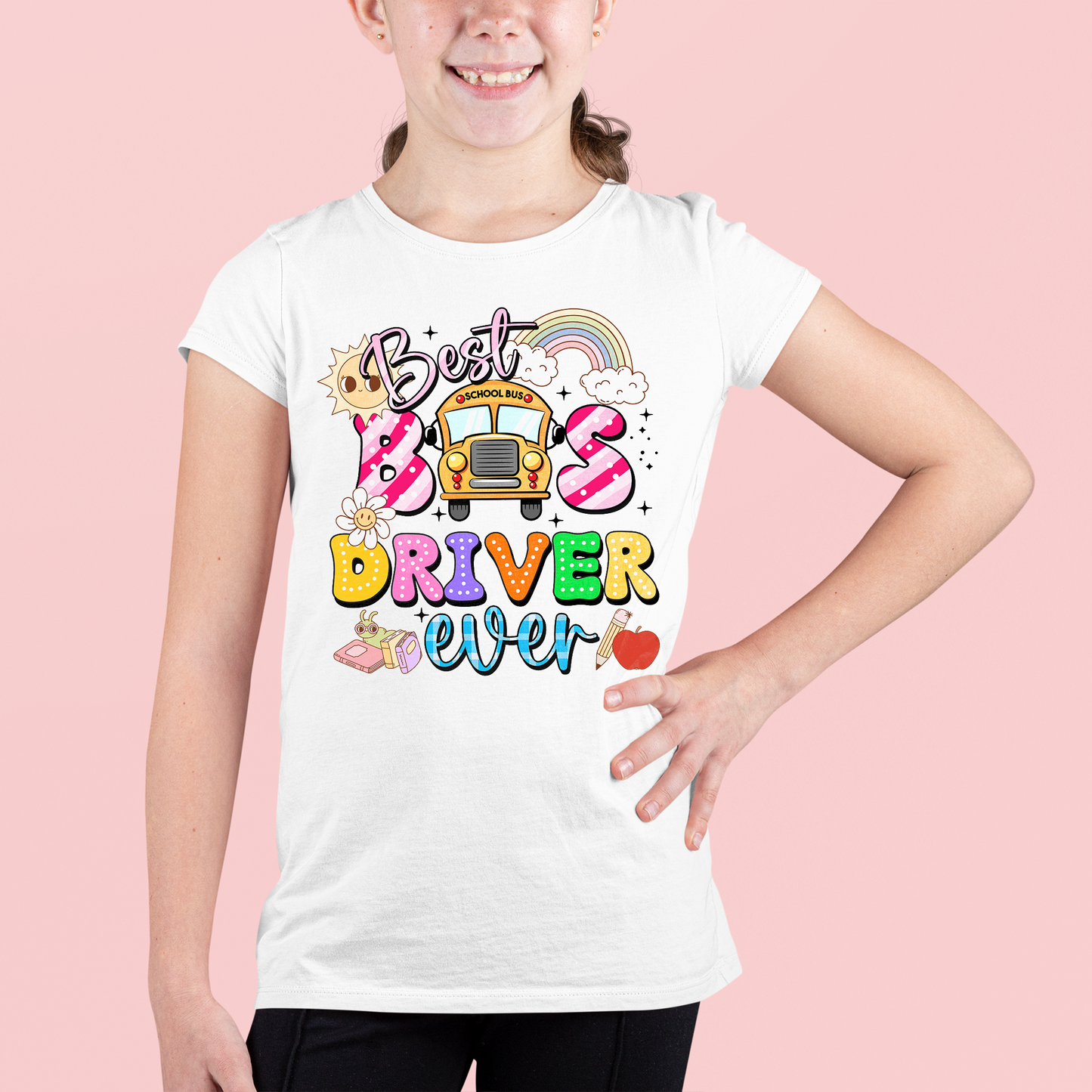 Best bus driver ever shirt , back to school tshirt, school vibes, school bus driver tee, School Gift Tee, Fun Bus Driver Tee