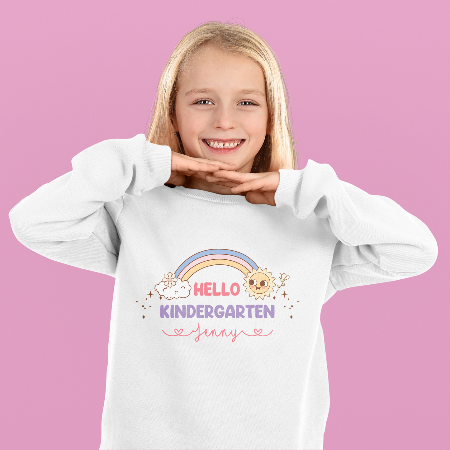 Funny Back To School Shirt, First Day Of School, Kawaii Rainbow Shirt, Hello New Level, Personalized Hello Kindergarten Shirt, Welcome Back To School