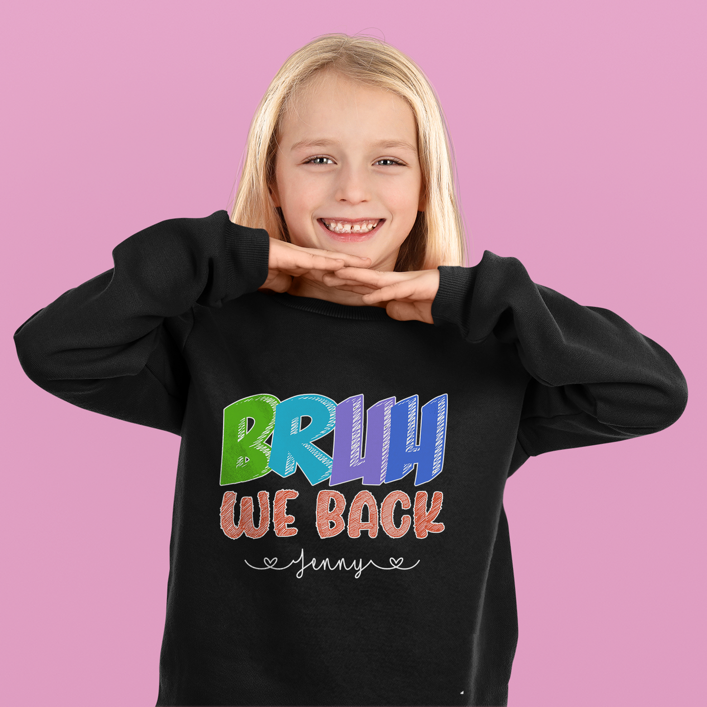 Funny Bruh We Back Shirt, Welcome Back To School 2024, Personalized Kid's Name Shirt, Happy 1st Day Of School Shirt, Teacher Appreciation Shirt