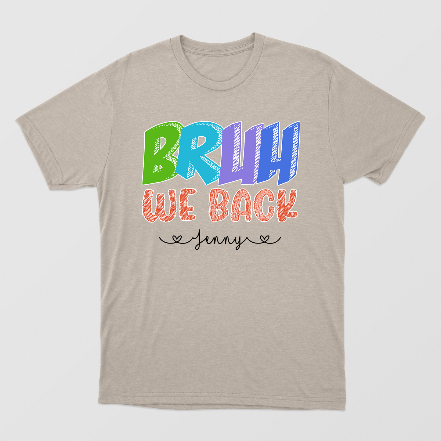 Funny Bruh We Back Shirt, Welcome Back To School 2024, Personalized Kid's Name Shirt, Happy 1st Day Of School Shirt, Teacher Appreciation Shirt