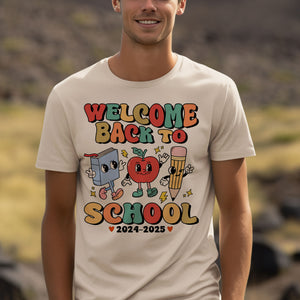 Welcome Back To School Shirt, Funny Apple Book School Shirt, Back To School Shirt, Teacher Life Shirt, Preschool Shirt, Student Shirt