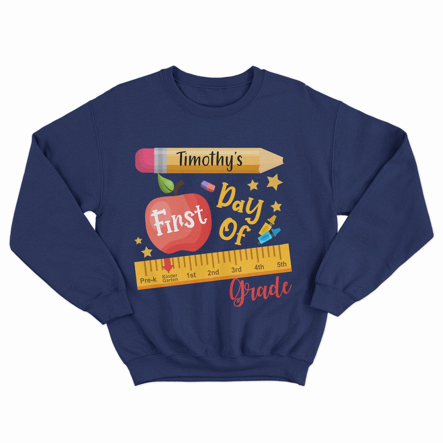 100 Days Of School Shirt, First Day Of School Shirt, Personalized Name School Shirt, Happy First Day Of School