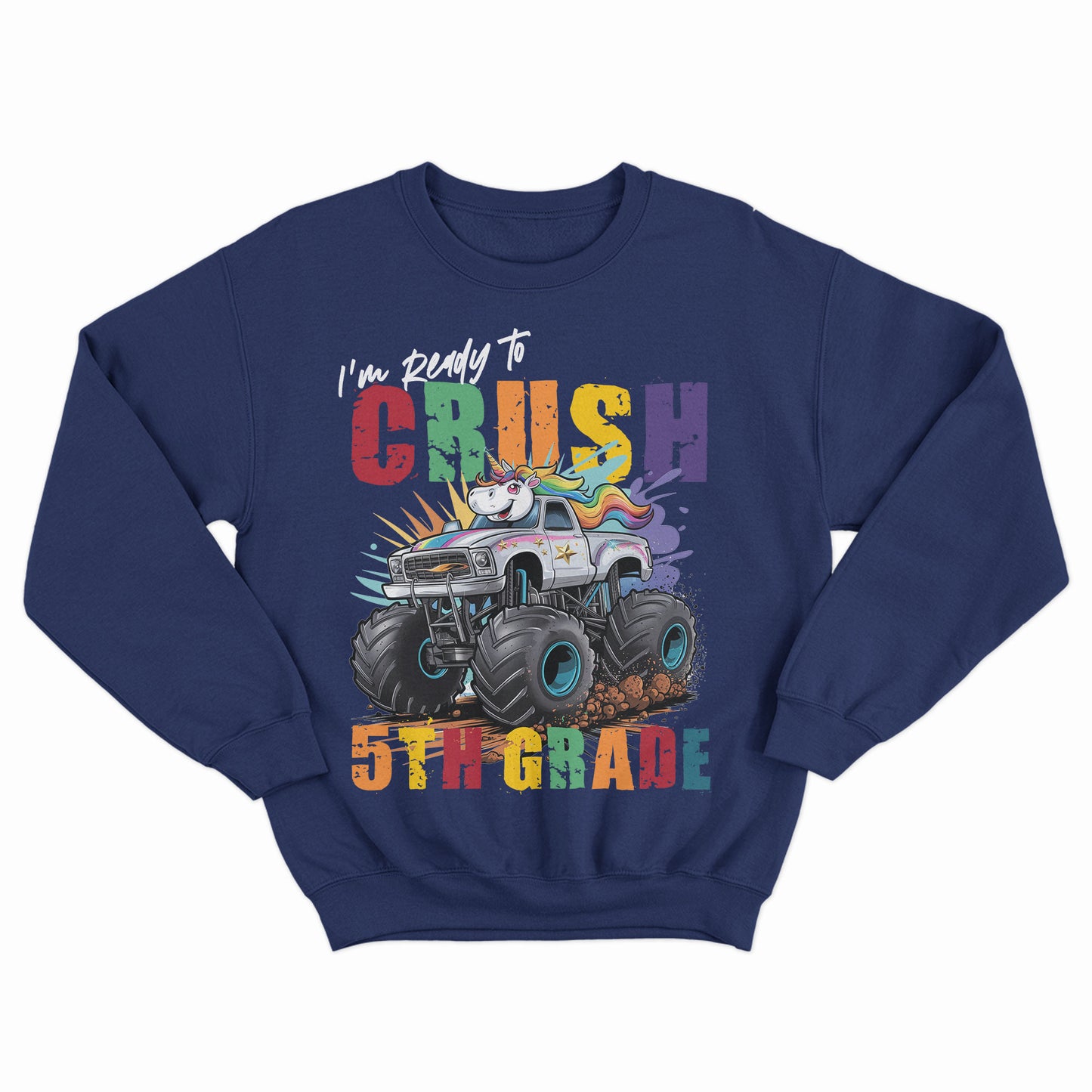 I'm Ready To Crush New Level Shirt, Cute Unicorn Monster Truck Shirt, Gift For Kids, Happy First Day Of School