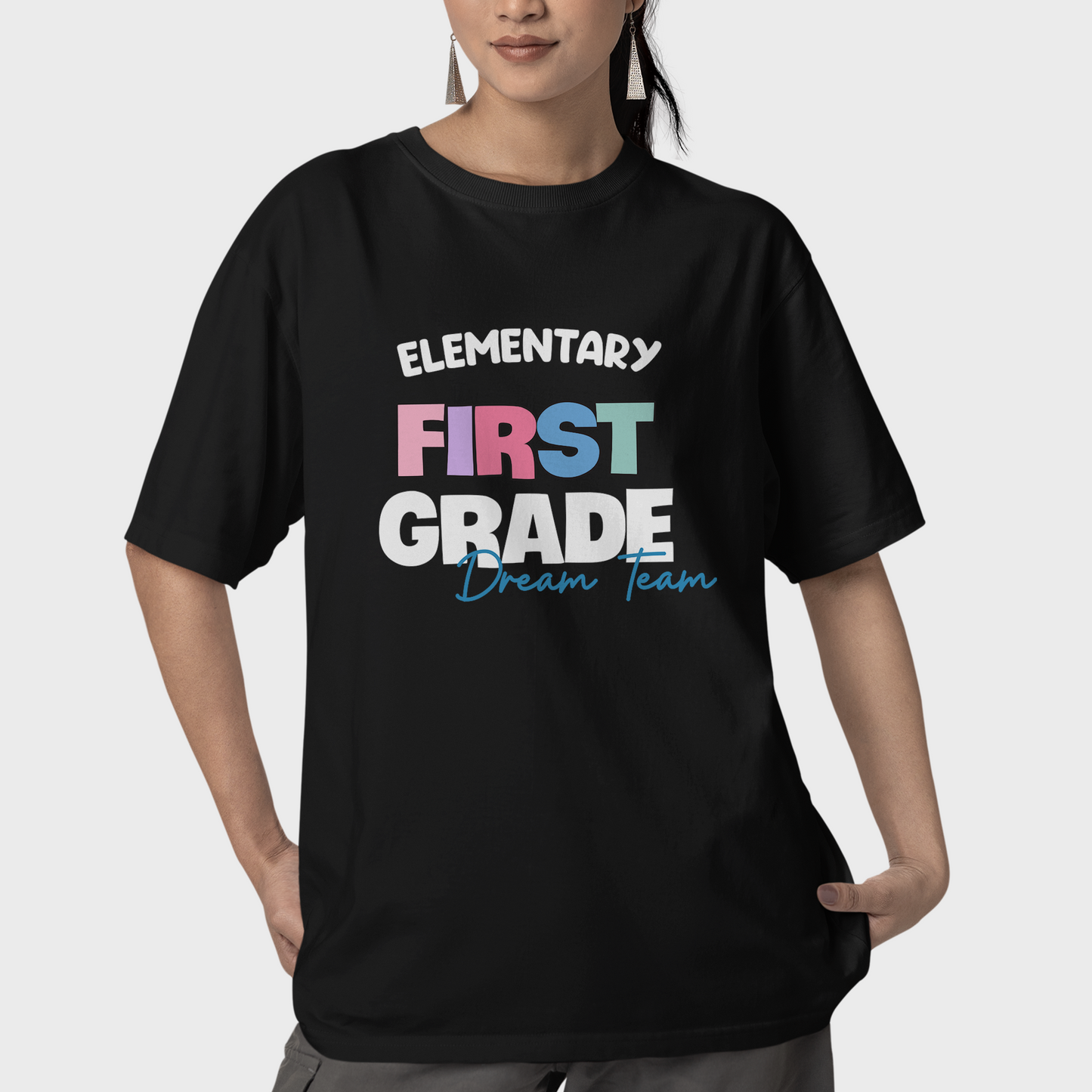 Elementary Dream Team Teacher Shirt, Elementary Grade Shirt, Gift For Teacher, Back To School 2024, Custom Name Shirt