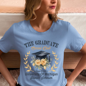 The Graduate Social Club Shirt, Class Of 2024 Graduation Gift, Last Day Of School, Custom Graduation Shirt, Gift For Bachelor