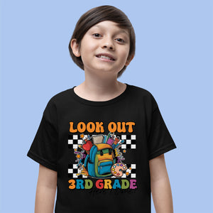 Funny School Backpack Shirt, Look Out New Level Here I Come, Kindergarten Shirt, Back To School Gift For Kids