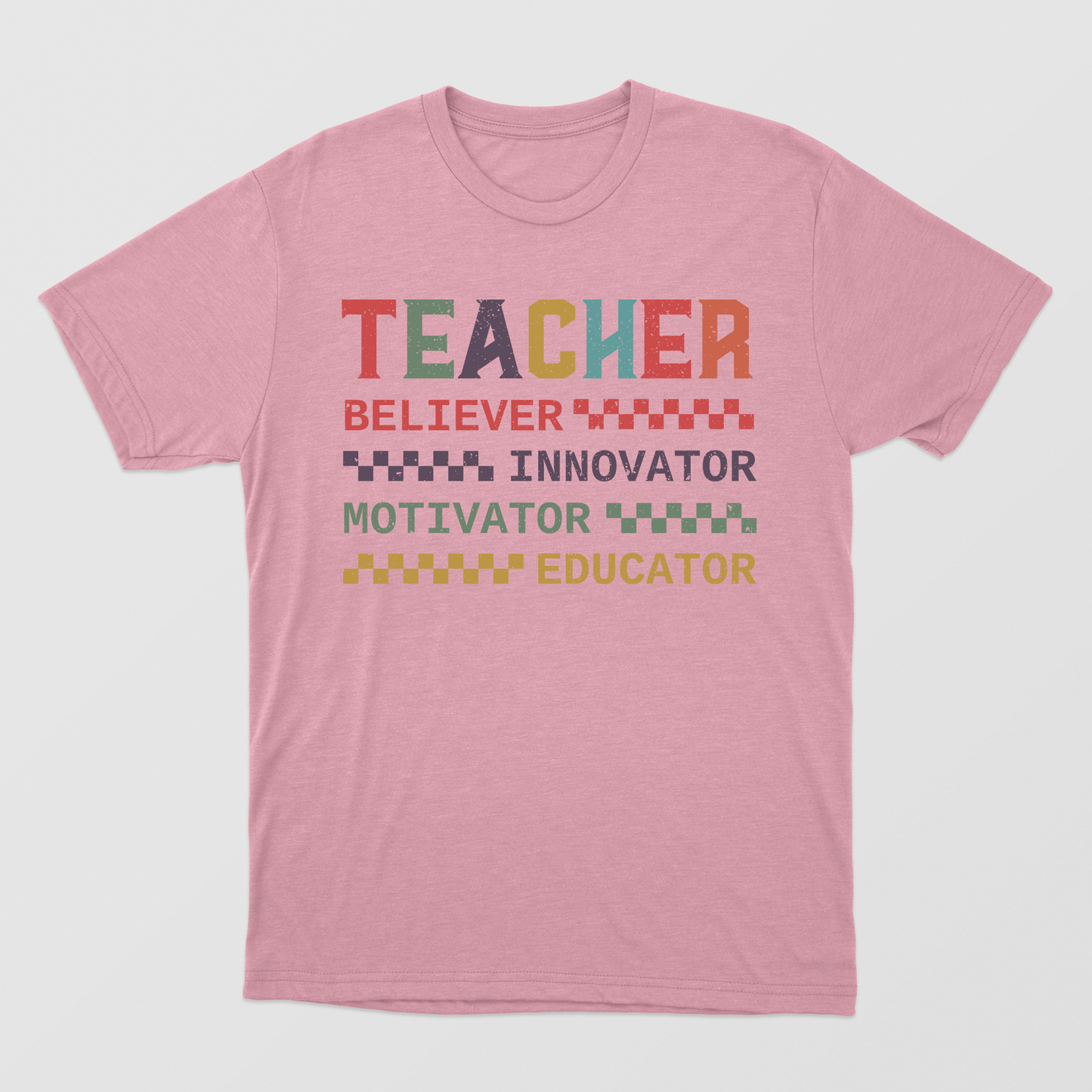 Teacher Believer Innovator Motivator Educator shirt , Retro Teacher shirt  Teacher Life tee,  Back to School shirt