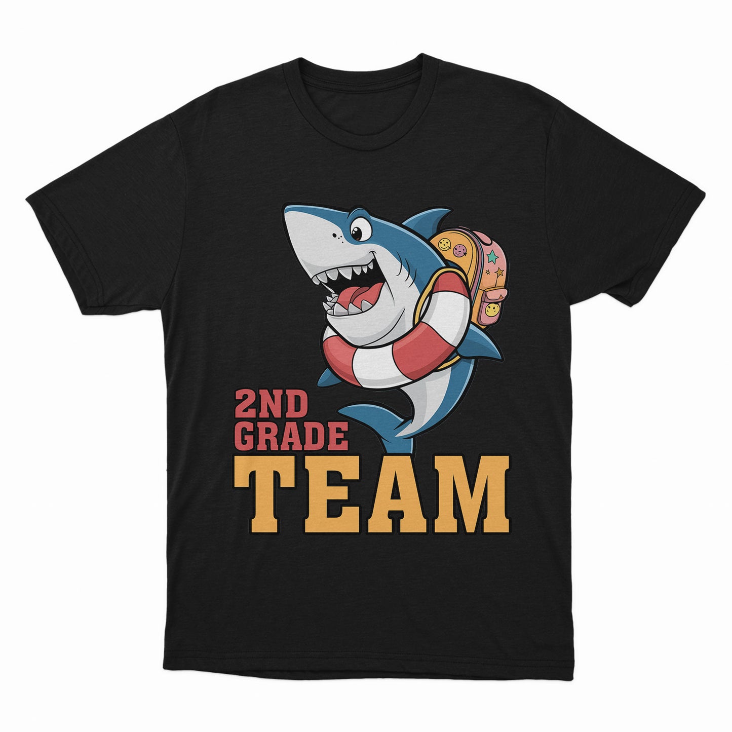 Funny Little Shark School Squad Shirt, Custom Grade Team Shirt, Gift For Kids, Back To School Shirt, Happy First Day Of School