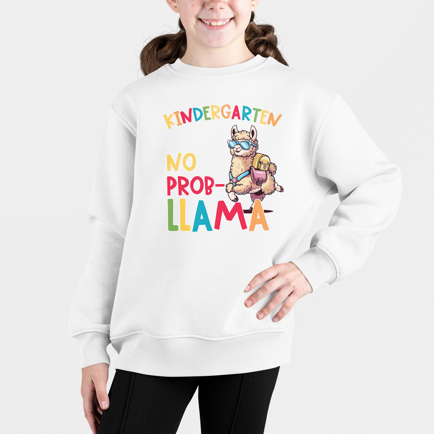 Cute No Prob-llama School Shirt, Happy New Grade Shirt, Funny Llama Shirt, Back To School Gift, Kindergarten Shirt