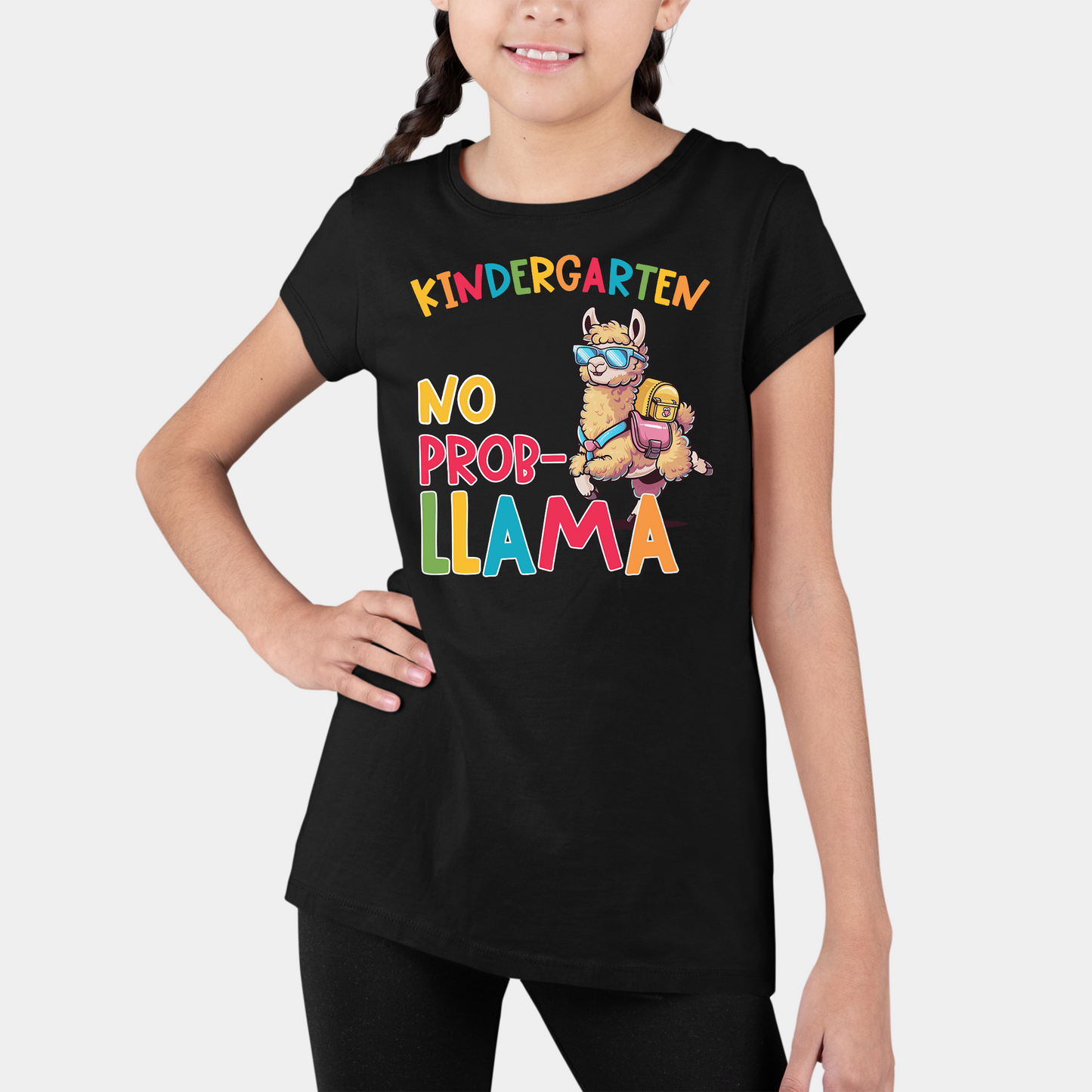 Cute No Prob-llama School Shirt, Happy New Grade Shirt, Funny Llama Shirt, Back To School Gift, Kindergarten Shirt