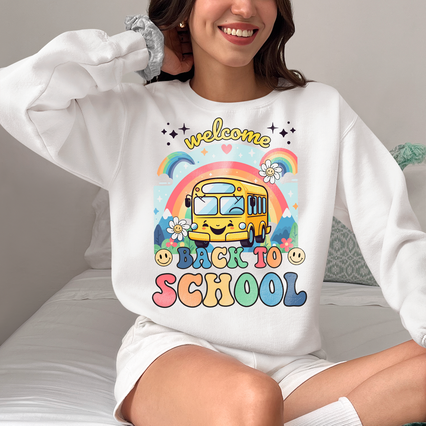 Funny Cute School Bus Shirt, Welcome Back To School Shirt, Happy First Day Of School Shirt