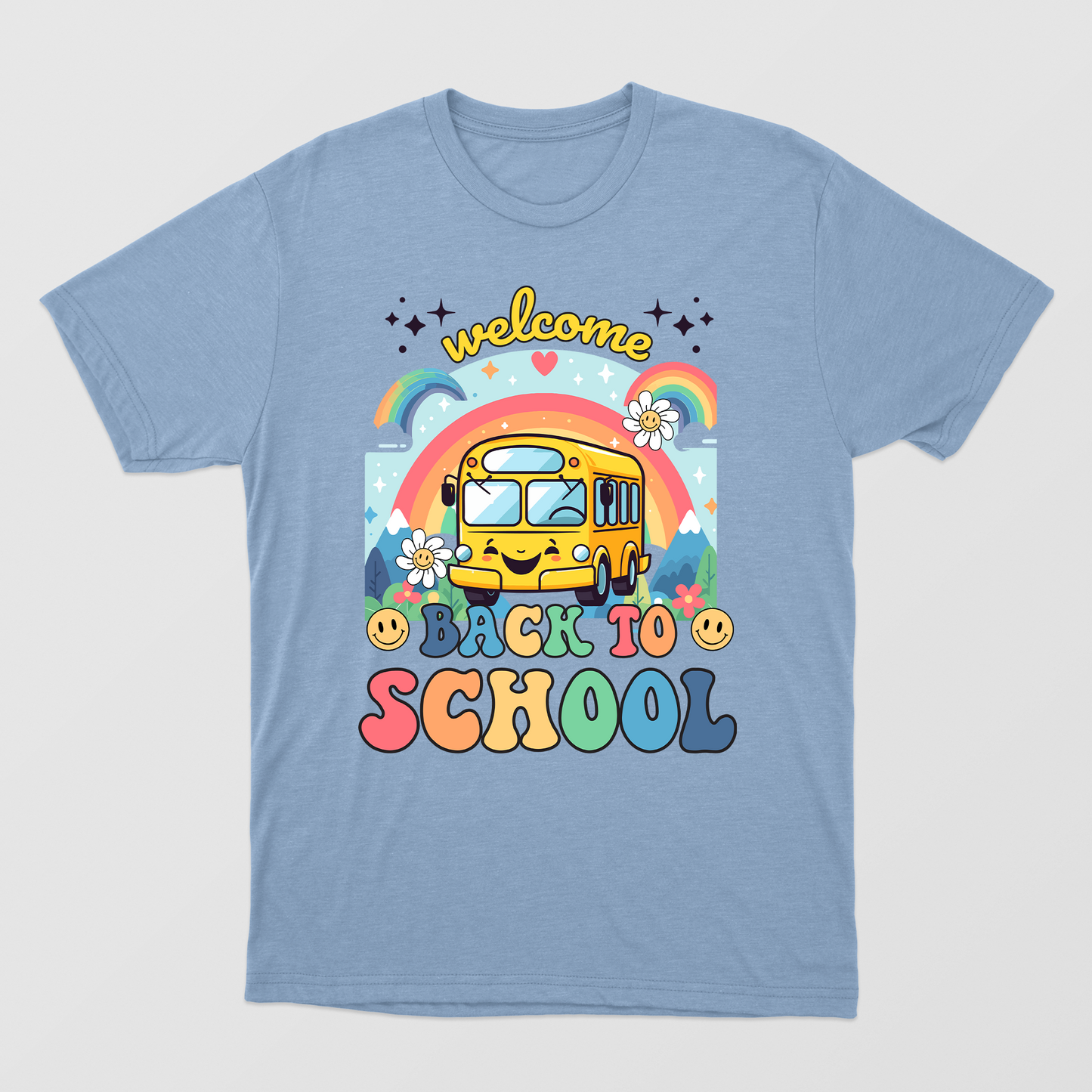 Funny Cute School Bus Shirt, Welcome Back To School Shirt, Happy First Day Of School Shirt