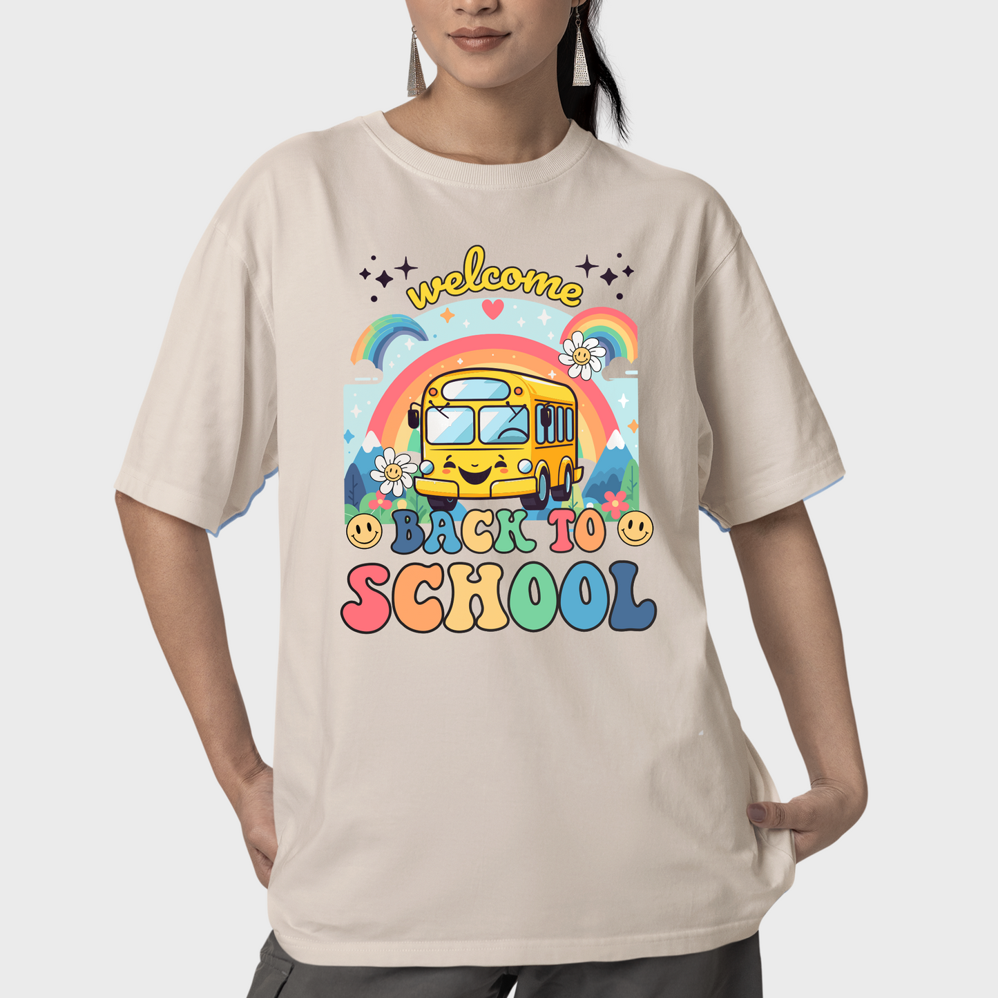 Funny Cute School Bus Shirt, Welcome Back To School Shirt, Happy First Day Of School Shirt