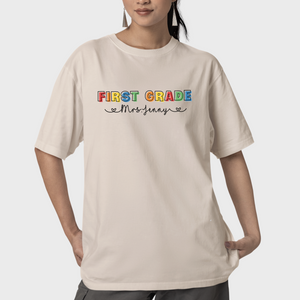 Elementary School Teacher Shirt, Custom Teacher's Name Shirt, Gift For Teacher, Teacher Appreciation Shirt
