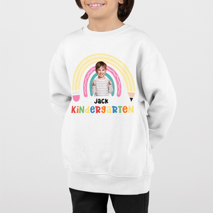 Retro Boho School Supplies Rainbow Shirt, Custom School Shirt, Gift For Kids, Personalized Shirt, Back To School 2024