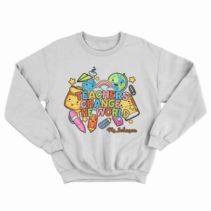 Funny School Supplies Shirt, Teacher Change The World Shirt, Meaningful Teacher Gift, Teacher Appreciation Shirt