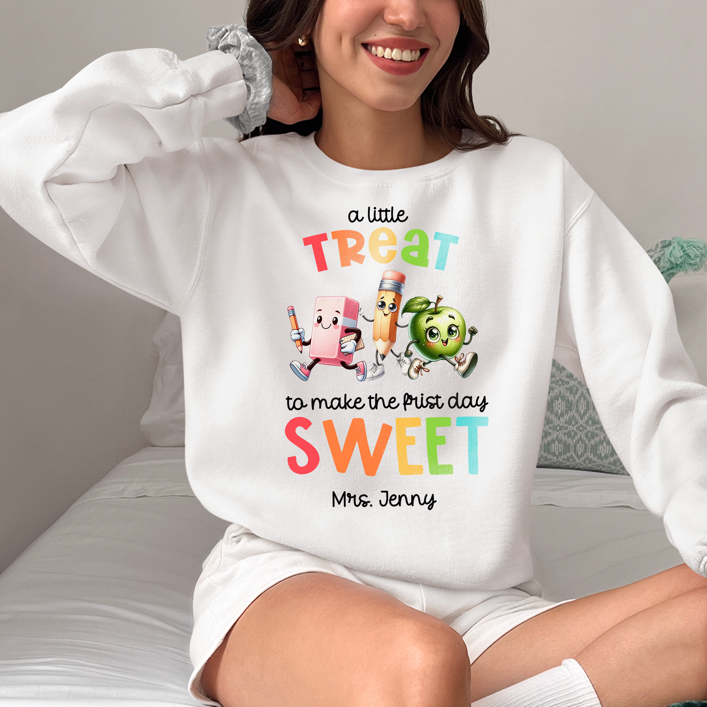 A Little Treat To Make The First Day Sweet Shirt, Welcome Back To School Shirt, Teacher Custom Shirt, Teacher Appreciation Shirt