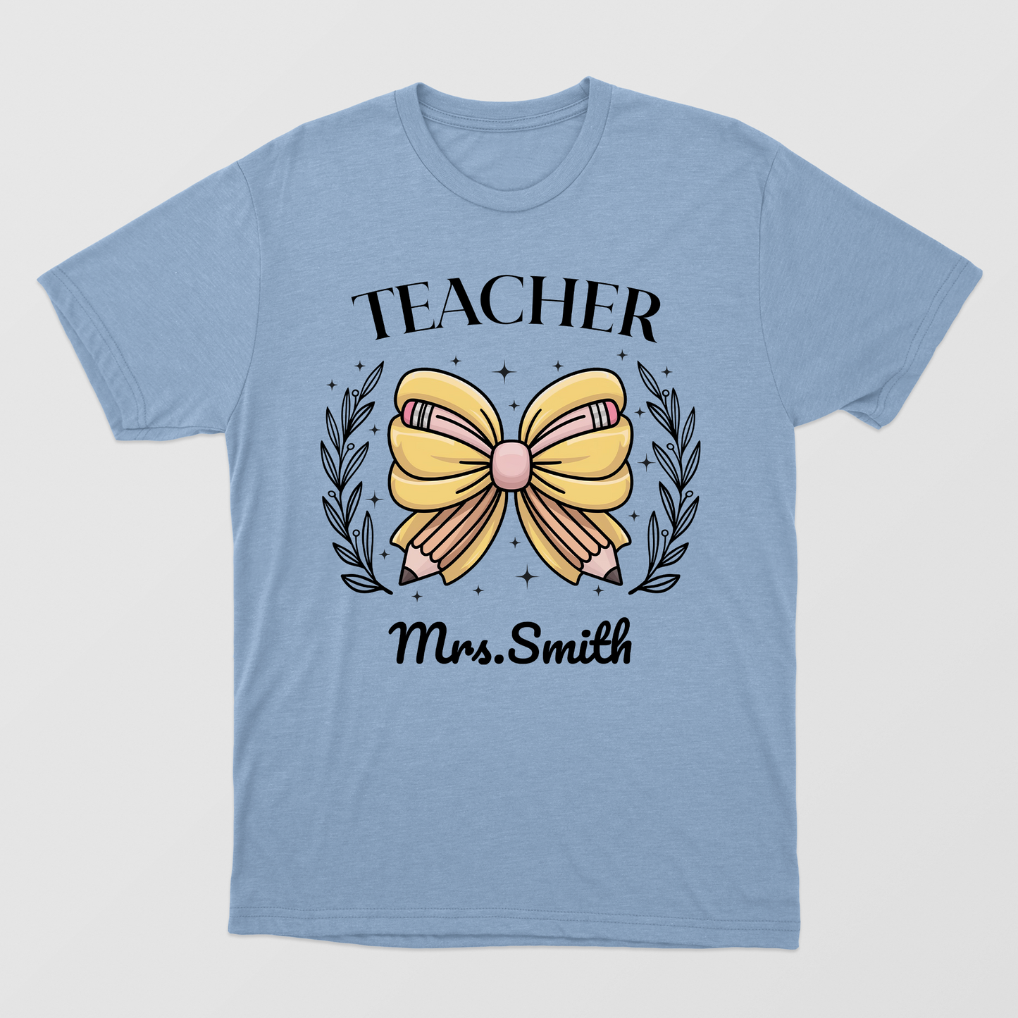 Teacher Coquette Shirt, Teacher Pencil Coquette Bow Shirt, Teacher Appreciation Shirt, Back To School 2024