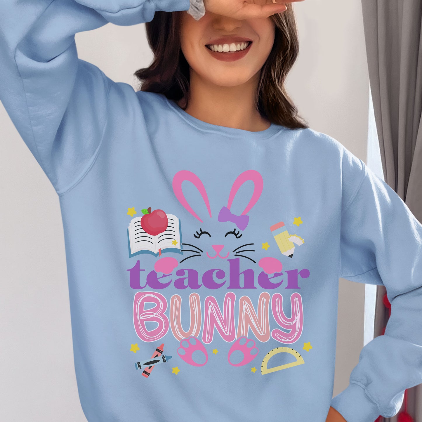 Teacher Bunny Shirt, Teacher Appreciation Shirt, Funny Teacher Gift, Back To School Shirt