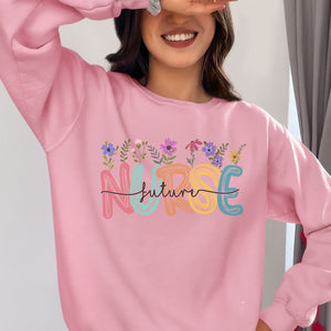 Floral Nurse Shirt,  Future Nurse Appreciation, Nurse Student Tee, Registered, Nursing School Tee