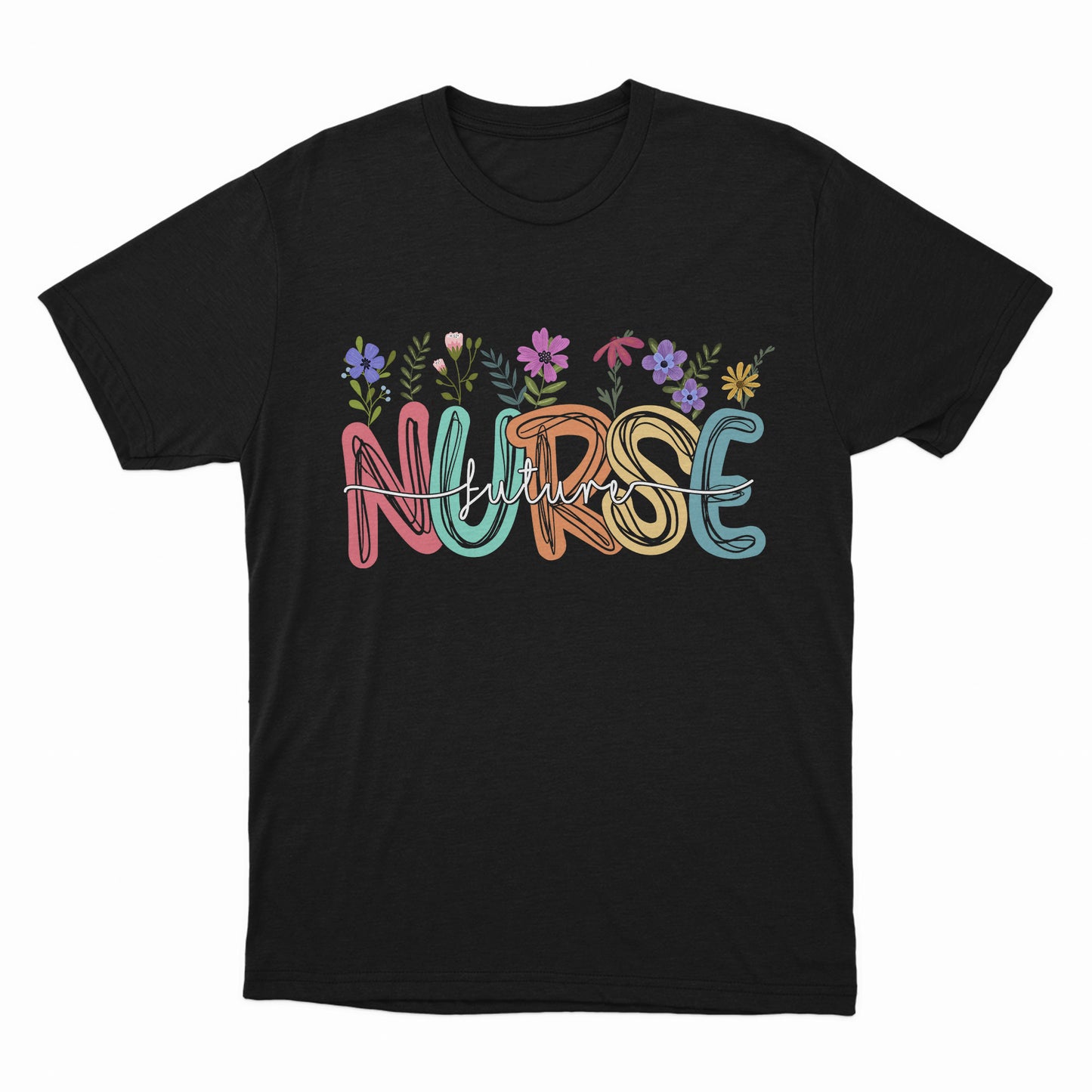 Floral Nurse Shirt,  Future Nurse Appreciation, Nurse Student Tee, Registered, Nursing School Tee