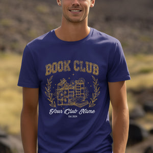 Custom Book Club Shirt, Customized Book Shirt, Book Club Since Reading Club T-shirt