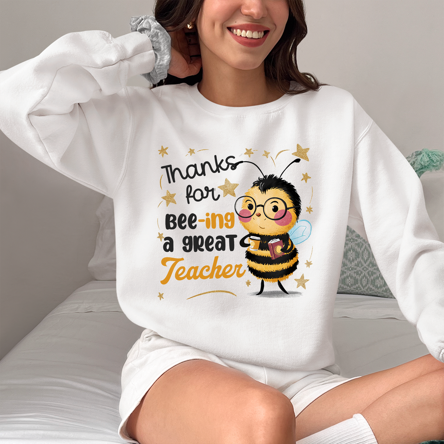 Funny Cute Bee Teacher Shirt, Thanks For Bee-ing Great Teacher, Teacher Appreciation Shirt, Back To School 2024
