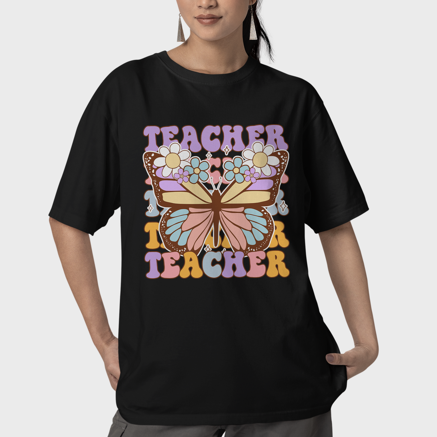 Butterfly Teacher Life Shirt, Teacher Life Sweatshirt, Flower Teacher Shirt,  Gift for Teacher Teacher Appreciation