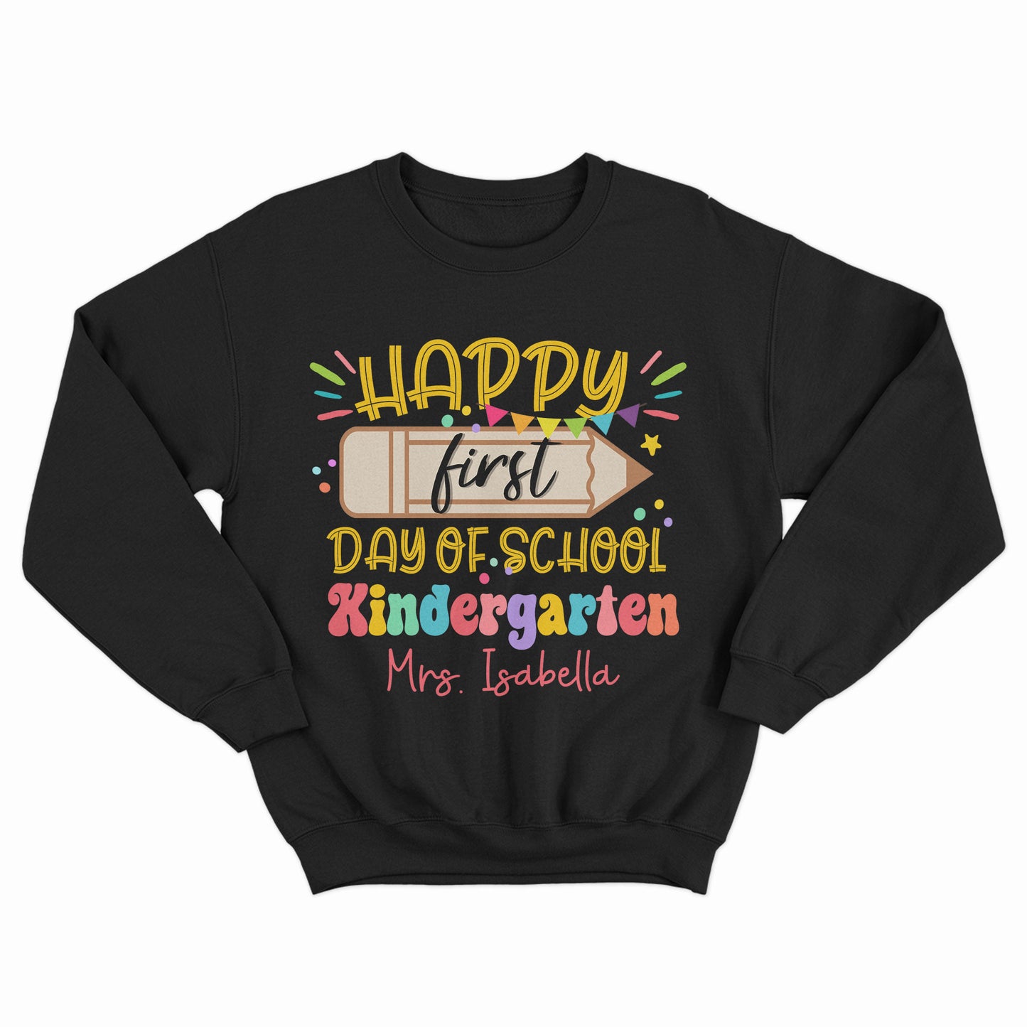 Happy First Day Of School Shirt, New Year New Grade Shirt, Back To School Gift Shirt, Custom Name Shirt, Kids Shirt