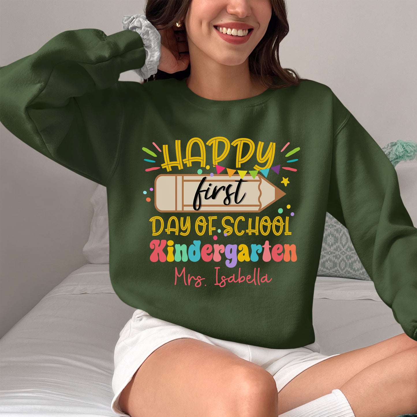 Happy First Day Of School Shirt, New Year New Grade Shirt, Back To School Gift Shirt, Custom Name Shirt, Kids Shirt