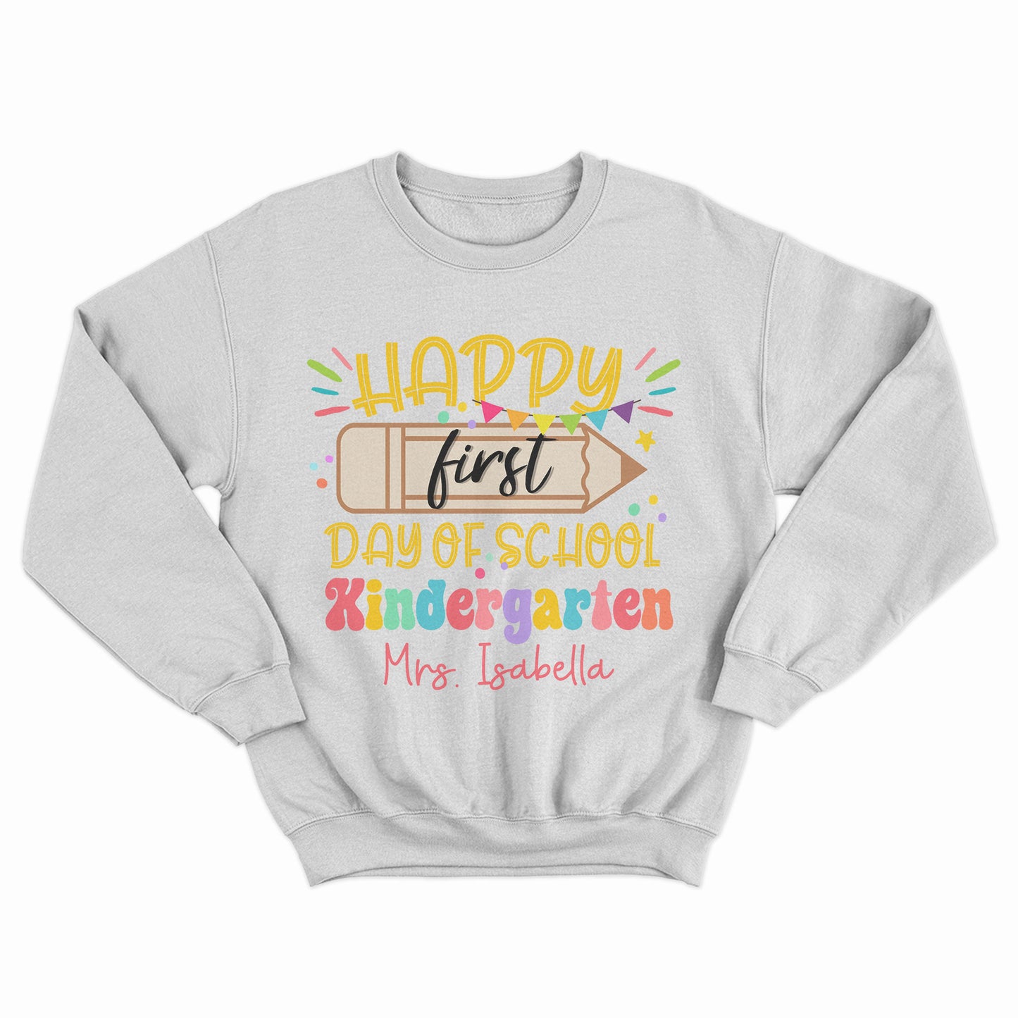 Happy First Day Of School Shirt, New Year New Grade Shirt, Back To School Gift Shirt, Custom Name Shirt, Kids Shirt